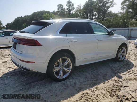 ✅ 2019 Audi Q8 Premium Plus • VIN: WA1BVAF15KD038166 • Lot: 59090975. Listed on Copart with 101,905 mi. Free auction sales archive from the USA and detailed vehicle history report at DreamBid. Image 3.