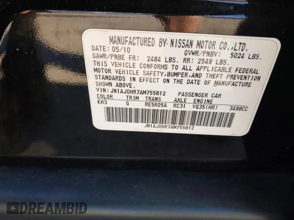 ✅ 2010 Infiniti EX Journey • VIN: JN1AJ0HR7AM755812 • Лот: 42036608. Опубликован ранее на IAAI с пробегом Не указан. Бесплатный доступ к архиву аукционных продаж из США и подробный отчёт об истории автомобиля на DreamBid. Изображение 9.