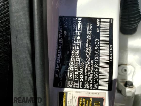 ✅ 2013 Mercedes-Benz GLK 350 • VIN: WDCGG8JB4DG028528 • Lot: 90092745. Listed on Copart with 136,622 mi. Free auction sales archive from the USA and detailed vehicle history report at DreamBid. Image 13.