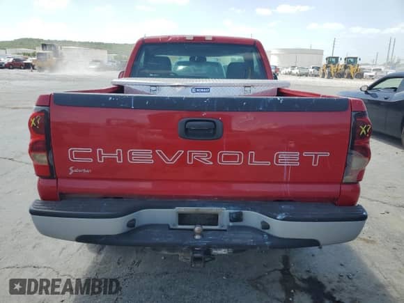 2006 Chevrolet Silverado 1500 Work Truck with VIN 3GCEC14X76G182536, listed as a Copart auction lot 65657284 with 132,112 mi miles and Salvage title. Bid and sale history available at DreamBid. Image 6.