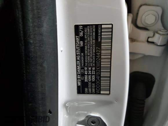 ✅ 2019 Mercedes-Benz A 220 • VIN: WDD3G4FB2KW024427 • Lot: 91803115. Listed on Copart with 66,646 mi. Free auction sales archive from the USA and detailed vehicle history report at DreamBid. Image 12.