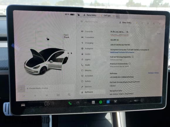✅ 2020 Tesla Model 3 Performance • VIN: 5YJ3E1EC2LF791791 • Лот: 70526185. Опубликован ранее на Copart с пробегом 52 281 миль. Бесплатный доступ к архиву аукционных продаж из США и подробный отчёт об истории автомобиля на DreamBid. Изображение 9.