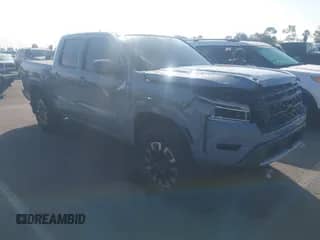 2024 Nissan Frontier SV with VIN 1N6ED1EJ2RN665075, listed as a IAAI auction lot 43520750 with 8,992 mi miles and . Bid and sale history available at DreamBid. Image 1.