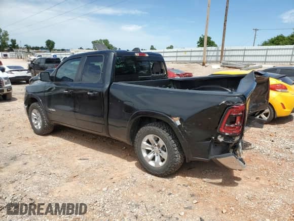 2020 Ram 1500 Laramie with VIN 1C6RREDT0LN265191, listed as a Copart auction lot 57207775 with 124,269 mi miles and Salvage title. Bid and sale history available at DreamBid. Image 2.