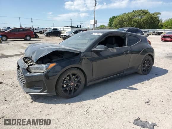 2019 Hyundai Veloster Turbo R-Spec z VIN KMHTH6AB1KU009497, wystawiony jako Copart lot #51529584 z przebiegiem 76 406 mil mil oraz Szkoda całkowita • Salvage title. Historia ofert i sprzedaży dostępna na DreamBid. Obrazek 1.