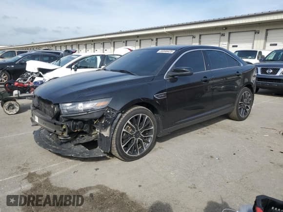 ✅ 2018 Ford Taurus SHO • VIN: 1FAHP2KT0JG111695 • Lot: 55046425. Listed on Copart with 97,197 mi. Free auction sales archive from the USA and detailed vehicle history report at DreamBid. Image 1.