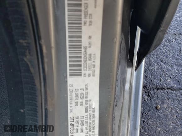 ✅ 2013 Dodge Avenger SE • VIN: 1C3CDZAB3DN564485 • Lot: 68545904. Wystawiony na Copart z przebiegiem 190 234 mil. Bezpłatny archiwum sprzedaży aukcyjnych z USA i szczegółowy raport historii pojazdu na DreamBid. Zdjęcie 12.