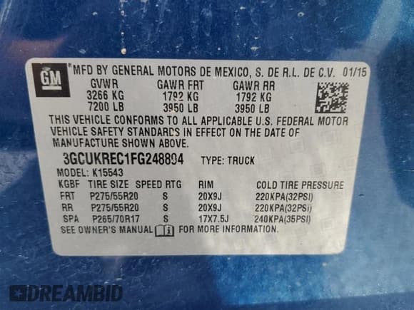 ✅ 2015 Chevrolet Silverado 1500 LT • VIN: 3GCUKREC1FG248894 • Lot: 66656935. Listed on Copart with 223,457 mi. Free auction sales archive from the USA and detailed vehicle history report at DreamBid. Image 12.