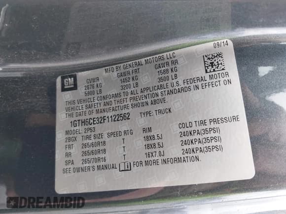 ✅ 2015 GMC Canyon 4WD SLT • VIN: 1GTH6CE32F1122562 • Lot: 41677125. Wystawiony na IAAI z przebiegiem 124 863 mil. Bezpłatny archiwum sprzedaży aukcyjnych z USA i szczegółowy raport historii pojazdu na DreamBid. Zdjęcie 9.