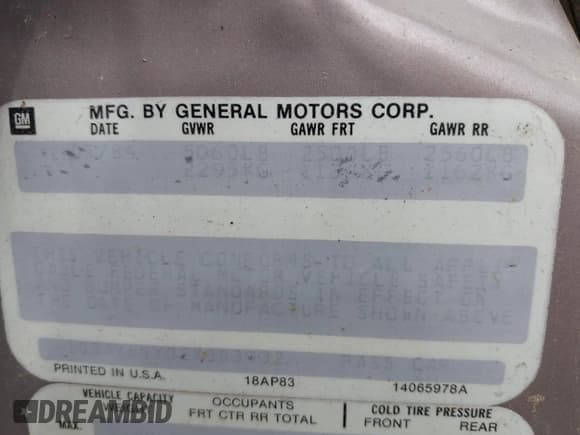 ✅ 1984 Oldsmobile Delta • VIN: 1G3AY69Y0EX383932 • Lot: 42109080. Listed on IAAI with 129,332 mi. Free auction sales archive from the USA and detailed vehicle history report at DreamBid. Image 9.