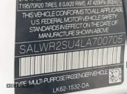 ✅ 2020 Land Rover Range Rover Sport HSE • VIN: SALWR2SU4LA700705 • Lot: 42505450. Listed on IAAI with 45,547 mi. Free auction sales archive from the USA and detailed vehicle history report at DreamBid. Image 9.