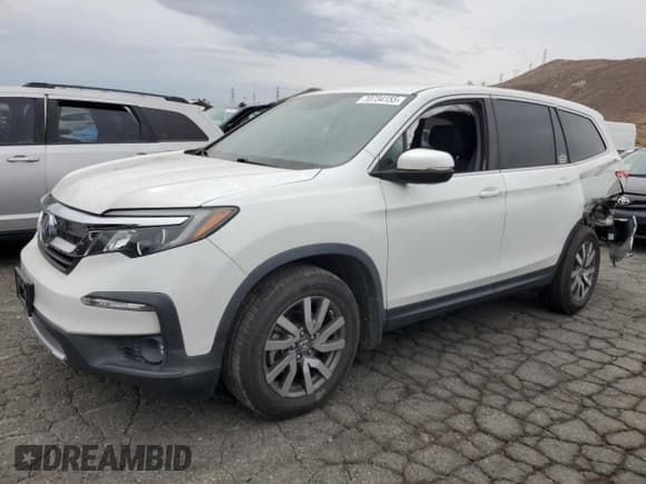✅ 2021 Honda Pilot EX • VIN: 5FNYF5H35MB005585 • Лот: 70734155. Опубликован ранее на Copart с пробегом 43 186 миль. Бесплатный доступ к архиву аукционных продаж из США и подробный отчёт об истории автомобиля на DreamBid. Изображение 1.