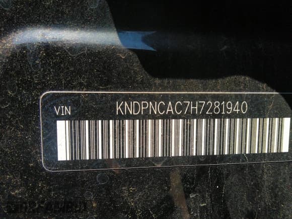 ✅ 2017 Kia Sportage EX • VIN: KNDPNCAC7H7281940 • Lot: 42779013. Listed on IAAI with 98,410 mi. Free auction sales archive from the USA and detailed vehicle history report at DreamBid. Image 9.