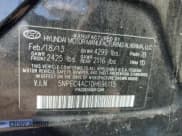 ✅ 2013 Hyundai Sonata Limited • VIN: 5NPEC4AC1DH696115 • Lot: 72079805. Listed on Copart with 115,436 mi. Free auction sales archive from the USA and detailed vehicle history report at DreamBid. Image 12.