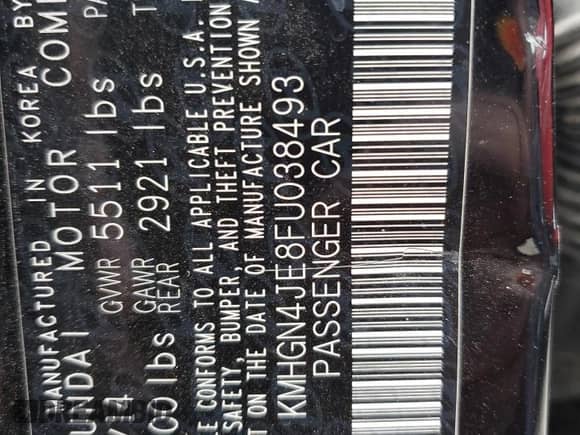 2015 Hyundai Genesis 3.8L с VIN KMHGN4JE8FU038493, выставлен на аукционе Copart как лот 68081404 с пробегом 132 951 миль миль и Списание • Salvage title. История ставок и продаж доступна на DreamBid. Изображение 12.