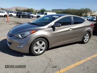2013 Hyundai Elantra GLS with VIN 5NPDH4AEXDH334427, listed as a Copart auction lot 71886385 with 71,836 mi miles and Salvage title. Bid and sale history available at DreamBid. Image 1.