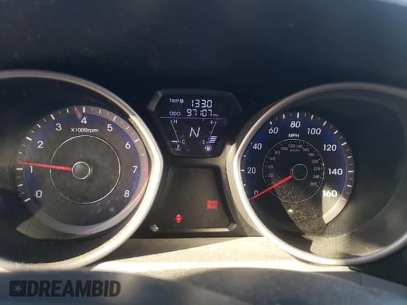 ✅ 2013 Hyundai Elantra Limited • VIN: KMHDH4AEXDU895597 • Lot: 87402314. Listed on Copart with 97,107 mi. Free auction sales archive from the USA and detailed vehicle history report at DreamBid. Image 9.