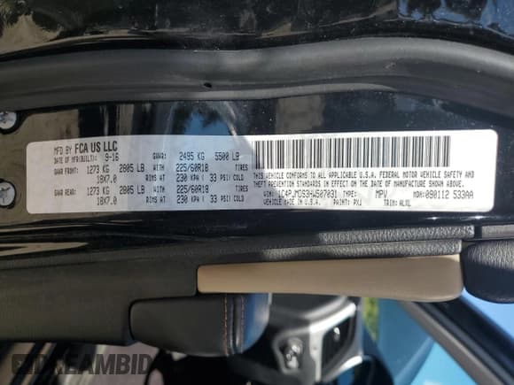 ✅ 2017 Jeep Cherokee Limited • VIN: 1C4PJMDS3HW507031 • Лот: 85167265. Опубликован ранее на Copart с пробегом 127 640 миль. Бесплатный доступ к архиву аукционных продаж из США и подробный отчёт об истории автомобиля на DreamBid. Изображение 14.