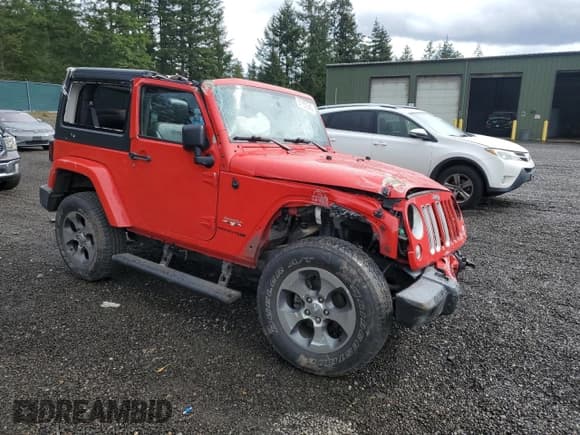 ✅ 2018 Jeep Wrangler Sahara • VIN: 1C4AJWBGXJL861734 • Lot: 51157545. Listed on Copart with 44,967 mi. Free auction sales archive from the USA and detailed vehicle history report at DreamBid. Image 4.