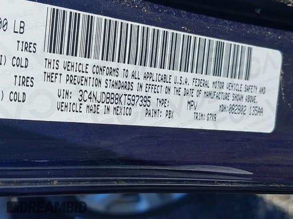 ✅ 2019 Jeep Compass Latitude • VIN: 3C4NJDBB8KT597395 • Lot: 43758447. Listed on IAAI with 109,863 mi. Free auction sales archive from the USA and detailed vehicle history report at DreamBid. Image 9.