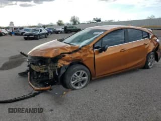 ✅ 2017 Chevrolet Cruze LT • VIN: 3G1BE6SM4HS552031 • Lot: 81157535. Listed on Copart with 74,883 mi. Free auction sales archive from the USA and detailed vehicle history report at DreamBid. Image 1.