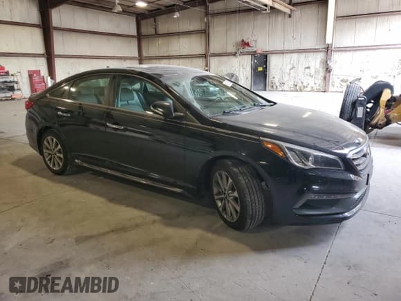 ✅ 2016 Hyundai Sonata Sport • VIN: 5NPE34AF1GH412951 • Lot: 81085395. Listed on Copart with 128,092 mi. Free auction sales archive from the USA and detailed vehicle history report at DreamBid. Image 4.