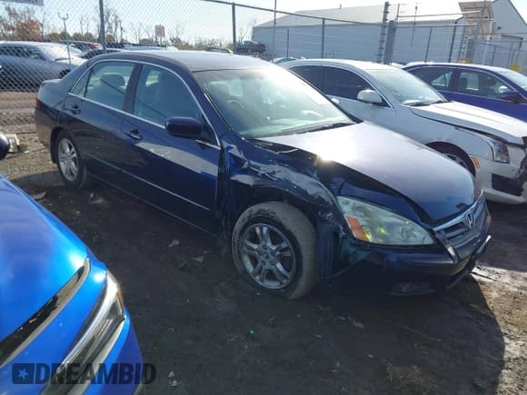 ✅ 2006 Honda Accord LX SE • VIN: 1HGCM56376A090672 • Lot: 43683963. Listed on IAAI with 217,136 mi. Free auction sales archive from the USA and detailed vehicle history report at DreamBid. Image 1.