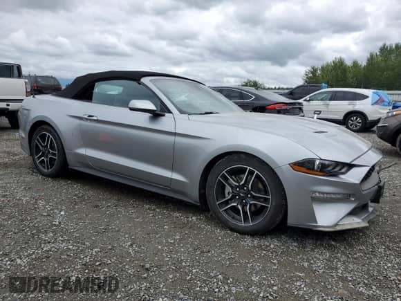 2023 Ford Mustang EcoBoost Premium with VIN 1FATP8UH9P5110944, listed as a Copart auction lot 64450845 with Not provided miles and Clean title. Bid and sale history available at DreamBid. Image 4.
