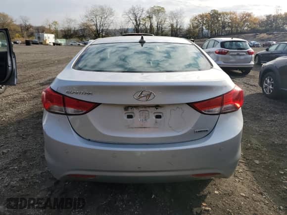 2013 Hyundai Elantra Limited with VIN 5NPDH4AEXDH190040, listed as a Copart auction lot 91018775 with 152,162 mi miles and Clean title. Bid and sale history available at DreamBid. Image 6.