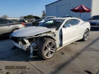 2017 Chevrolet Camaro 2LT with VIN 1G1FD1RX8H0164606, listed as a Copart auction lot 43161985 with 55,203 mi miles and Salvage title. Bid and sale history available at DreamBid. Image 1.
