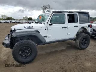 ✅ 2021 Jeep Wrangler Unlimited Willys Sport • VIN: 1C4HJXDN5MW630551 • Lot: 51537875. Listed on Copart with Not provided. Free auction sales archive from the USA and detailed vehicle history report at DreamBid. Image 1.