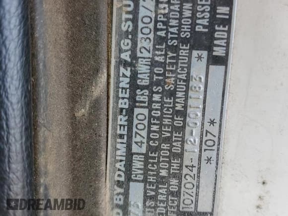 ✅ 1978 Mercedes-Benz SLC • VIN: 10702412001183 • Lot: 77098854. Listed on Copart with 26,943 mi. Free auction sales archive from the USA and detailed vehicle history report at DreamBid. Image 12.