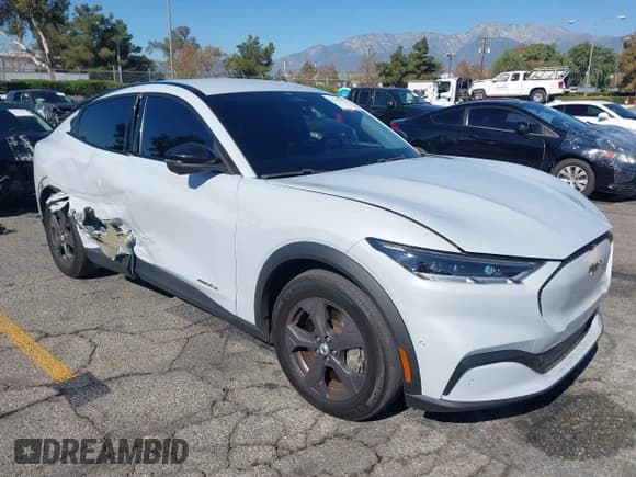 ✅ 2023 Ford Mustang Mach-E Select • VIN: 3FMTK1R47PMA85733 • Lot: 43641157. Listed on IAAI with 38,676 mi. Free auction sales archive from the USA and detailed vehicle history report at DreamBid. Image 1.