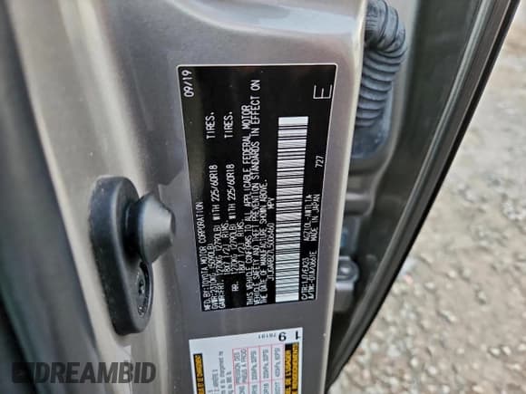 ✅ 2020 Lexus NX 300 • VIN: JTJGARBZ7L5006460 • Lot: 93894195. Listed on Copart with 65,906 mi. Free auction sales archive from the USA and detailed vehicle history report at DreamBid. Image 13.