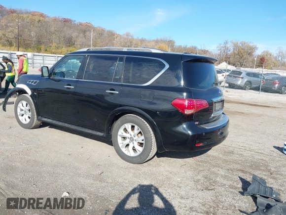 ✅ 2014 Infiniti QX80 • VIN: JN8AZ2NE1E9065439 • Lot: 43711888. Listed on IAAI with 116,505 mi. Free auction sales archive from the USA and detailed vehicle history report at DreamBid. Image 3.