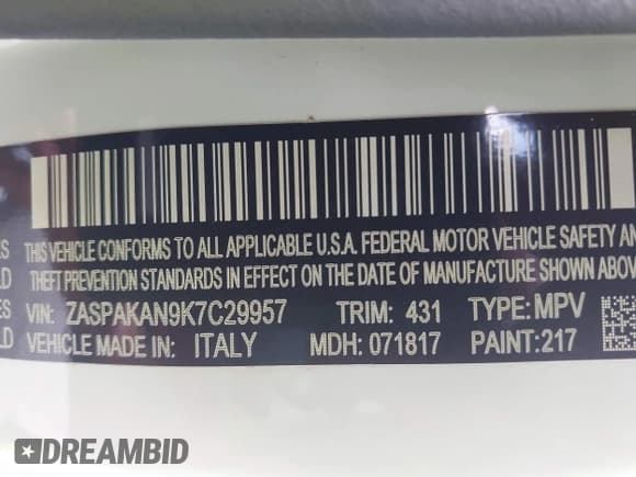 ✅ 2019 Alfa Romeo Stelvio Sport • VIN: ZASPAKAN9K7C29957 • Lot: 42584746. Wystawiony na IAAI z przebiegiem 114 730 mil. Bezpłatny archiwum sprzedaży aukcyjnych z USA i szczegółowy raport historii pojazdu na DreamBid. Zdjęcie 9.