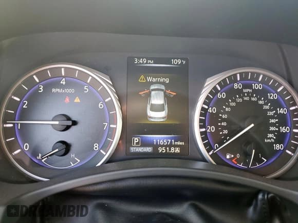 ✅ 2017 Infiniti Q50 2.0t • VIN: JN1CV7AP6HM641602 • Lot: 71850905. Listed on Copart with 116,571 mi. Free auction sales archive from the USA and detailed vehicle history report at DreamBid. Image 9.