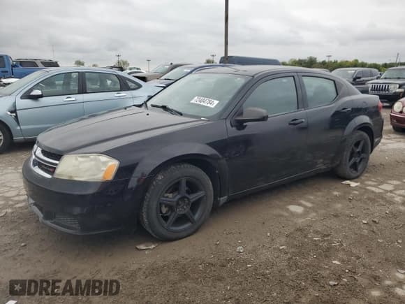 ✅ 2013 Dodge Avenger SE • VIN: 1C3CDZAB8DN563414 • Лот: 72404784. Опубликован ранее на Copart с пробегом 148 536 миль. Бесплатный доступ к архиву аукционных продаж из США и подробный отчёт об истории автомобиля на DreamBid. Изображение 1.