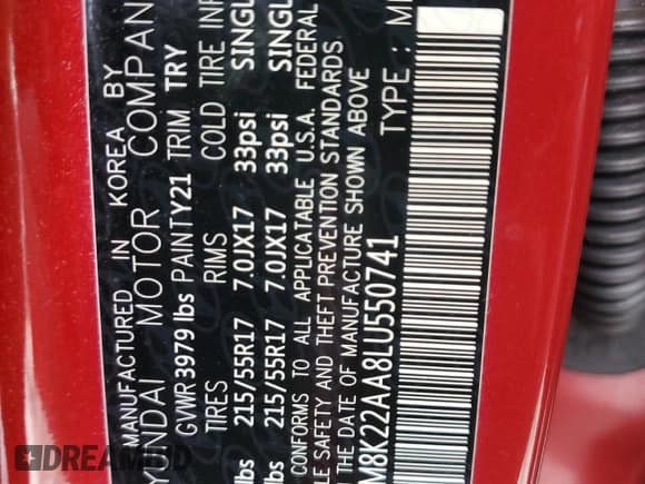 ✅ 2020 Hyundai Kona SEL • VIN: KM8K22AA8LU550741 • Лот: 61337404. Опубликован ранее на Copart с пробегом 14 404 миль. Бесплатный доступ к архиву аукционных продаж из США и подробный отчёт об истории автомобиля на DreamBid. Изображение 13.