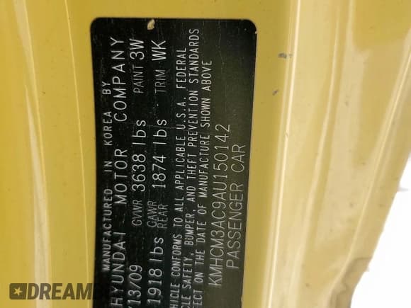 ✅ 2010 Hyundai Accent GS • VIN: KMHCM3AC9AU150142 • Лот: 61680495. Опубликован ранее на Copart с пробегом 226 204 миль. Бесплатный доступ к архиву аукционных продаж из США и подробный отчёт об истории автомобиля на DreamBid. Изображение 12.