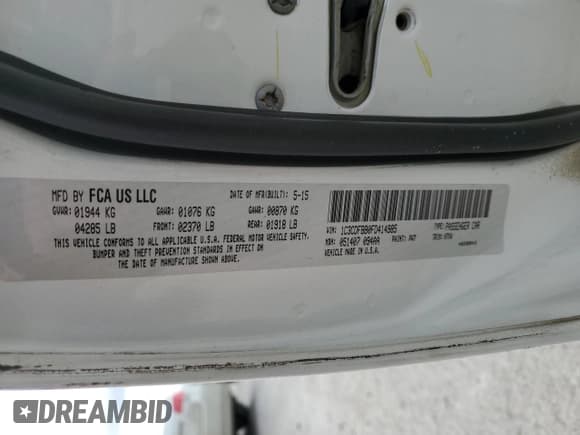 ✅ 2015 Dodge Dart SXT • VIN: 1C3CDFBB0FD414985 • Лот: 90355915. Опубликован ранее на Copart с пробегом 157 352 миль. Бесплатный доступ к архиву аукционных продаж из США и подробный отчёт об истории автомобиля на DreamBid. Изображение 12.