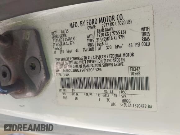 ✅ 2015 Ford Transit Connect XL • VIN: NM0LS6E79F1201136 • Lot: 43469374. Listed on IAAI with 199,084 mi. Free auction sales archive from the USA and detailed vehicle history report at DreamBid. Image 9.