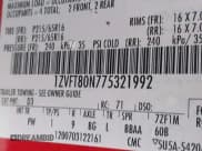 ✅ 2007 Ford Mustang Deluxe • VIN: 1ZVFT80N775321992 • Лот: 42834692. Опубликован ранее на IAAI с пробегом Не указан. Бесплатный доступ к архиву аукционных продаж из США и подробный отчёт об истории автомобиля на DreamBid. Изображение 9.