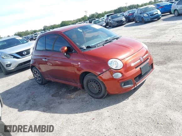 ✅ 2015 FIAT 500 Sport • VIN: 3C3CFFBR1FT625064 • Лот: 43665224. Опубликован ранее на IAAI с пробегом 141 465 миль. Бесплатный доступ к архиву аукционных продаж из США и подробный отчёт об истории автомобиля на DreamBid. Изображение 1.