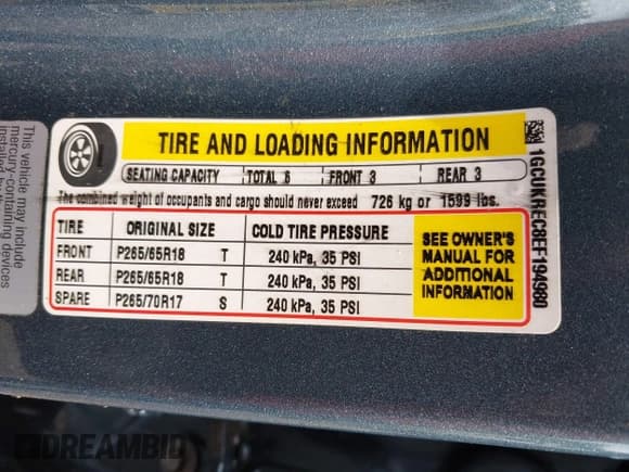 ✅ 2014 Chevrolet Silverado 1500 LT • VIN: 1GCUKREC8EF194980 • Lot: 42734987. Wystawiony na IAAI z przebiegiem 120 295 mil. Bezpłatny archiwum sprzedaży aukcyjnych z USA i szczegółowy raport historii pojazdu na DreamBid. Zdjęcie 9.