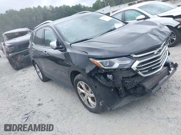 ✅ 2021 Chevrolet Equinox Premier • VIN: 2GNAXNEV5M6156265 • Лот: 42801809. Опубликован ранее на IAAI с пробегом 108 726 миль. Бесплатный доступ к архиву аукционных продаж из США и подробный отчёт об истории автомобиля на DreamBid. Изображение 1.