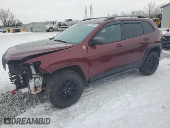 ✅ 2020 Jeep Cherokee Trailhawk Elite • VIN: 1C4PJMBX3LD582993 • Lot: 41991855. Listed on Copart with 94,870 mi. Free auction sales archive from the USA and detailed vehicle history report at DreamBid. Image 1.