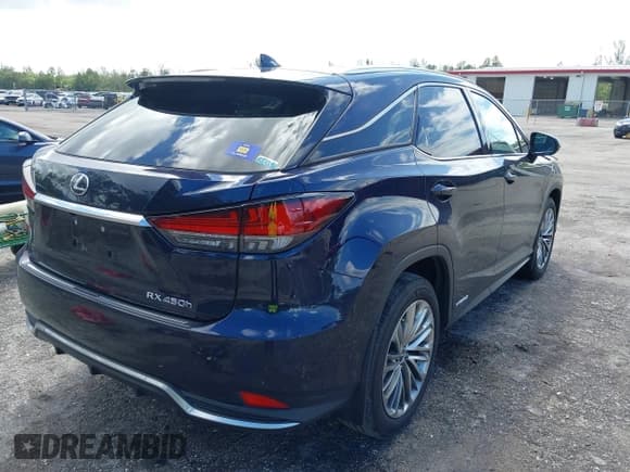 ✅ 2022 Lexus RX 450h • VIN: 2T2JGMDA0NC072254 • Lot: 43335247. Listed on IAAI with 49,149 mi. Free auction sales archive from the USA and detailed vehicle history report at DreamBid. Image 4.