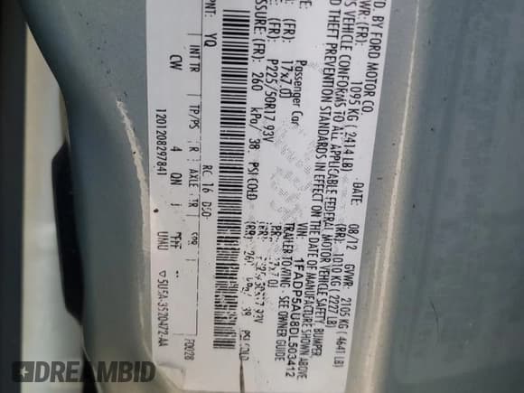 ✅ 2013 Ford C-Max SE • VIN: 1FADP5AU8DL503412 • Лот: 92362395. Опубликован ранее на Copart с пробегом 171 420 миль. Бесплатный доступ к архиву аукционных продаж из США и подробный отчёт об истории автомобиля на DreamBid. Изображение 12.