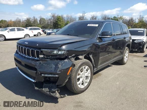 2023 Jeep Grand Cherokee Limited with VIN 1C4RJKBG7P8805516, listed as a Copart auction lot 80467835 with 36,342 mi miles and Salvage title. Bid and sale history available at DreamBid. Image 1.